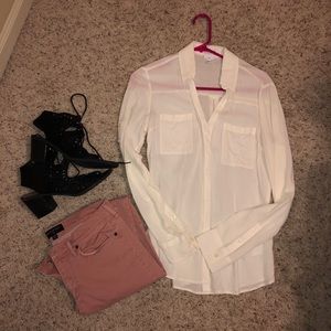 Cream Ivory Express Portfolio Top